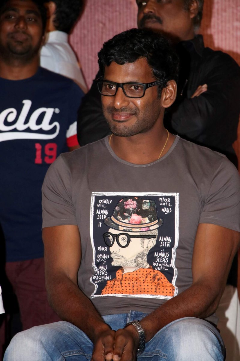 Actor Vishal at Nenjil Thunivirunthal trailer launch. Sundeep Kishan,Mehreen Pirzada,Vishal,D Imman,Nenjil Thunivirunthal,Nenjil Thunivirunthal Trailer Launch,Nenjil Thunivirunthal Trailer,Nenjil Thunivirunthal Trailer Launch pics,Nenjil Thunivirunthal Trailer Launch images,Nenjil Thunivirunthal Trailer Laun