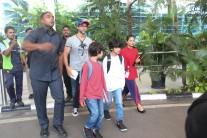 Hrithik Roshan and their sons Hrehaan and Hridhaan returns to Mumbai after Goa vacation.