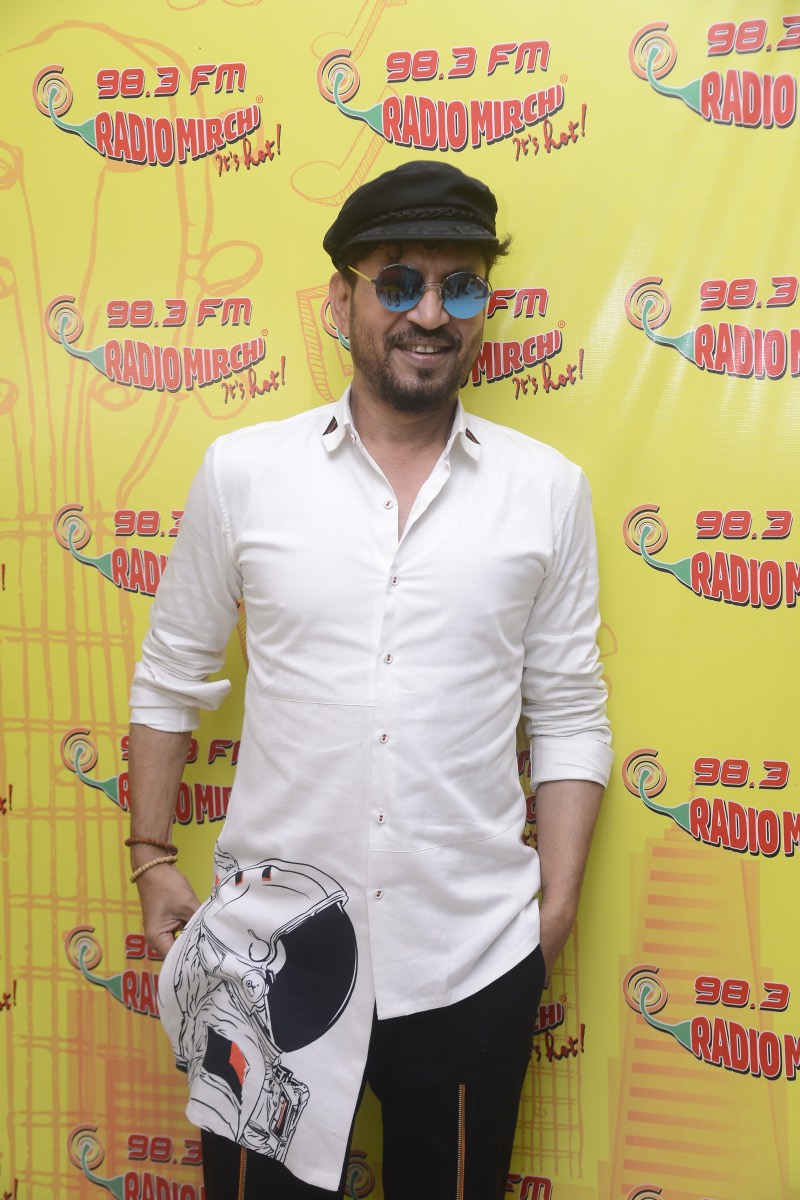Actor Irrfan Khan promotes his upcoming movie Qarib Qarib Singlle at Radio Mirchi. Irrfan Khan,actor Irrfan Khan,Irrfan Khan promotes Qarib Qarib Singlle,Qarib Qarib Singlle,Qarib Qarib Singlle promotion,Qarib Qarib Singlle movie promotion