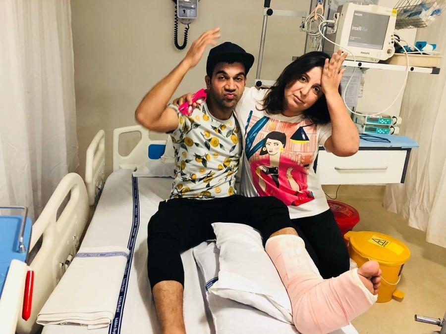 Actor Rajkummar Rao, who is known for his dedication as a method actor, is promoting his upcoming film "Shaadi Mein Zaroor Aana" with a fractured leg. The actor, who fractured his left leg on the set of reality TV show "Lip Sing Battle", managed to take out some time for an interview with journalists, before visiting a doctor and going for a surgery. Asked about how he fell down, Rao told IANS: "Well, I was trying some stunts yesterday (Sunday) at Farah Khan's show and there were a lot of stunts involved in my act that I was trying. I landed badly on the floor." Rajkummar Rao,actor Rajkummar Rao,Shaadi Mein Zaroor Aana,Shaadi Mein Zaroor Aana prmotion,Shaadi Mein Zaroor Aana movie promotion,Rajkummar Rao promotes Shaadi Mein Zaroor Aana