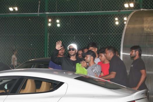 Actor Ranveer Singh spotted at Football Playground in Mumbai.