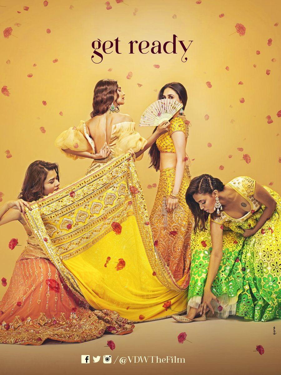 Kareena Kapoor, Sonam Kapoor's Veere Di Wedding Teaser poster. Directed by Shashanka Ghosh and written by Mehul Suri and Nidhi Mehra, "Veere Di Wedding" will have a 2018 release. Kareena Kapoor,Sonam Kapoor,Kareena Kapoor and Sonam Kapoor',Veere Di Wedding,Veere Di Wedding first look poster,Veere Di Wedding poster,Veere Di Wedding first look,sonam kapoor veere di wedding,Veere Di Wedding trailer