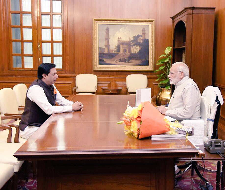 The director also shared few photographs from his visit on Twitter. "It's always a great pleasure to meet honourable PM Narendra Modi ji. I had a very pleasant interaction with him," Bhandarkar wrote alongside the images in which he can be seen giving a bouquet to Modi. Madhur Bhandarkar,Narendra Modi,Madhur Bhandarkar meets Narendra Modi,Prime Minister Narendra Modi,Modi