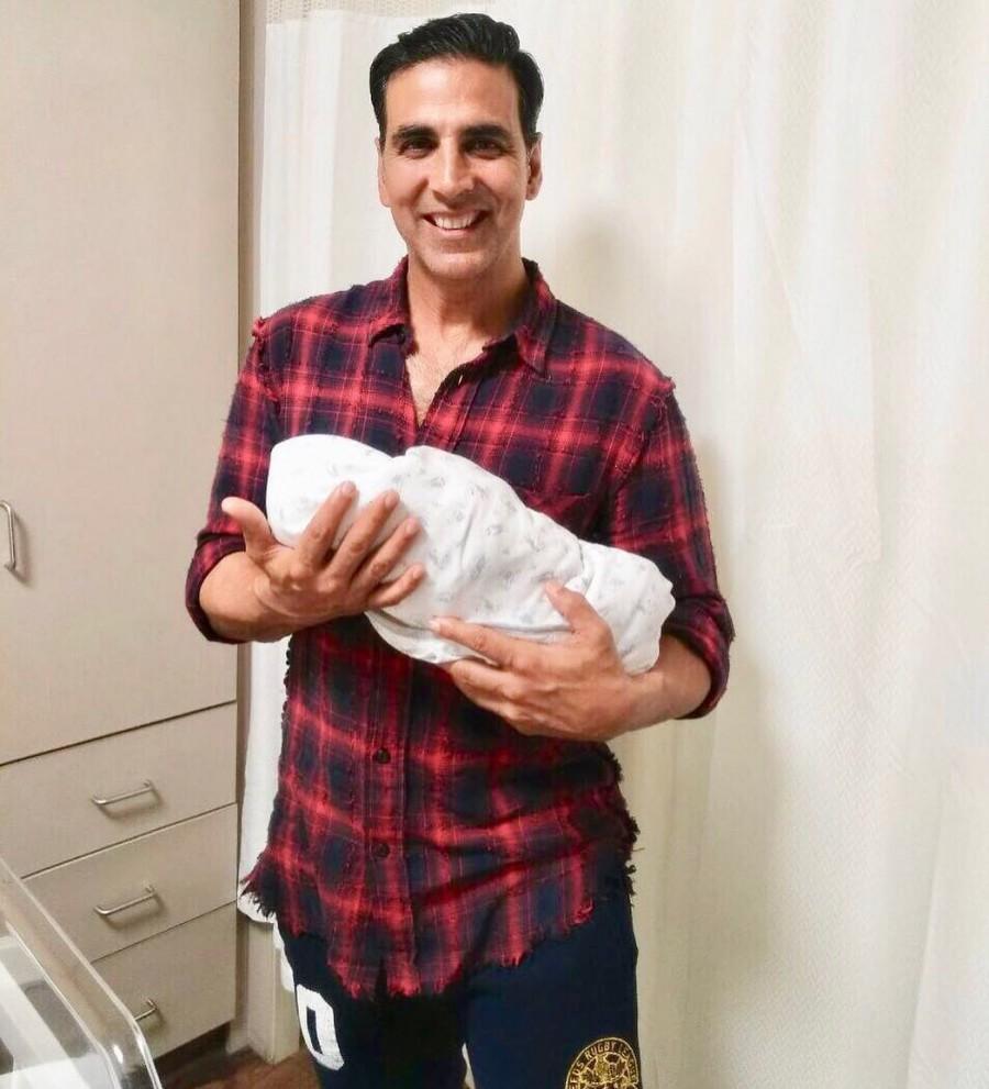 Bollywood star Akshay Kumar, who was instrumental in the union of actress Asin Thottumkal and Micromax co-founder Rahul Sharma, is ecstatic that the couple has welcomed a daughter. Akshay congratulated them on the arrival of their first child, and on social media he shared a photograph of himself smiling at the camera as he held the newborn. "One joy which is completely unmatched... Congratulations to my dearest friends Asin and Rahul Sharma on the arrival of their little angel," Akshay, a father of two, captioned the image. Asin and Rahul got married in January last year. The baby was born on Tuesday. Asin,actress Asin,Asin baby,Asin baby pic,Asin baby girl,Asin baby girl pics,Asin baby girl images,Asin baby girl stills,Asin baby girl pictures,Asin baby girl photos