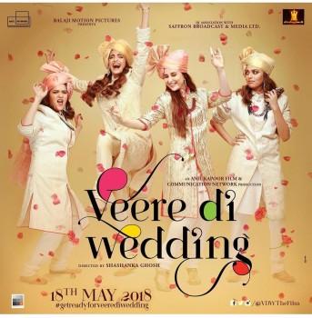 Kareena Kapoor, Sonama Kapoor, Swara Bhaskar & Shikha Talsania's Veere Di Wedding first look poster is here. Directed by Shashanka Ghosh and written by Mehul Suri and Nidhi Mehra, 