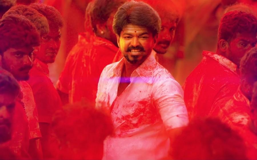 The film, which has music by A.R Rahman, also stars Nithya Menen, SJ Suryah, Kajal Aggarwal and Samantha Ruth Prabhu. Vijay,Ilayathalapathy Vijay,Adhirindi,Adhirindi stills,Adhirindi movie stills,Adhirindi movie pics,Adhirindi movie images,Adhirindi movie pictures