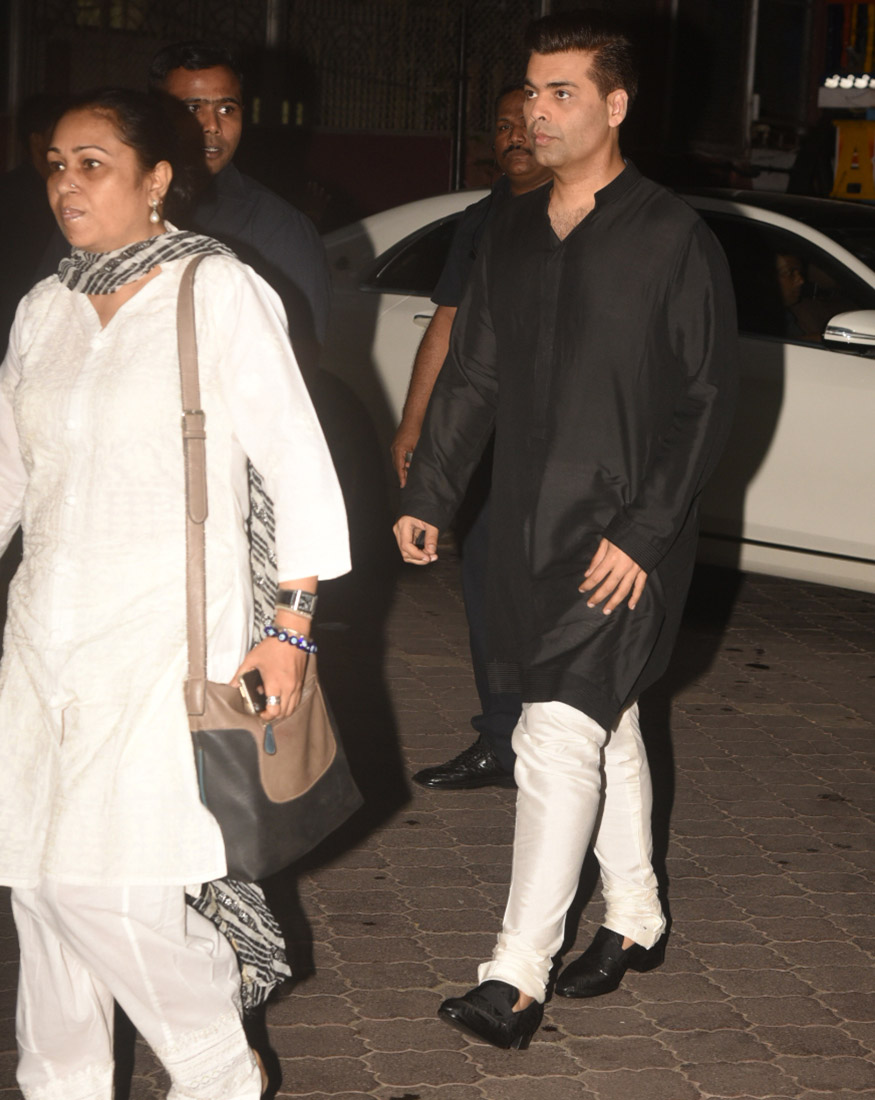 Karan Johar at the prayer meet of Ram Mukherjee at Iscon Temple in Juhu, Mumbai on October 25, 2017. Karan Johar,Riteish Deshmukh,Arjun Kapoor,Ameesha Patel,Ram Mukherjee's Prayer Meet,Ram Mukherjee Prayer Meet,Ram Mukherjee Prayer Meet pics,Ram Mukherjee Prayer Meet images,Ram Mukherjee Prayer Meet stills,Ram Mukherjee Prayer Meet pictures,Ram Mukh