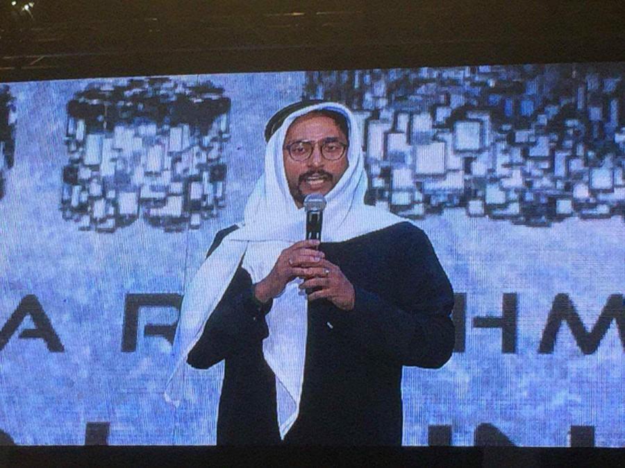 RJ Balaji spotted at 2.0 audio launch. Dhanush,Rana Daggubati,RJ Balaji,2.0 audio launch,2.0 music launch