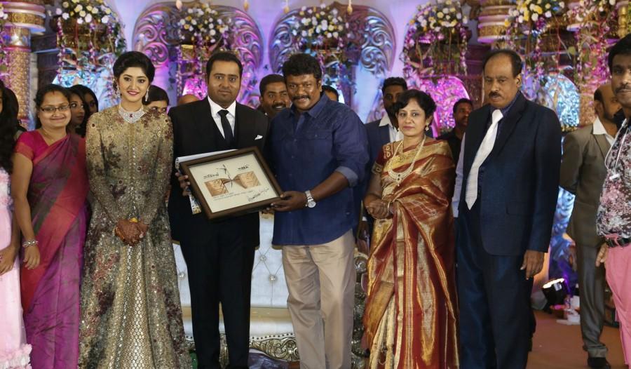 R Parthiban spotted at Abinesh Elangovan Nandhini Wedding Reception. Jayam Ravi,R Parthiban,Prasanna,Sneha,Sibiraj,Abinesh Elangovan Nandhini Wedding Reception,Abinesh Elangovan and Nandhini Wedding,Abinesh Elangovan and Nandhini,Abinesh Elangovan