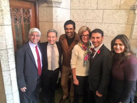 Actor R. Madhavan got a chance to visit the Canadian parliament and thanked politician Gary Anandasangaree for the honour.