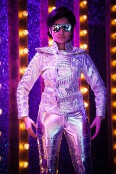 Actress Tamannaah Bhatia copies superstar Rajinikanth Robot Costume on TV show 