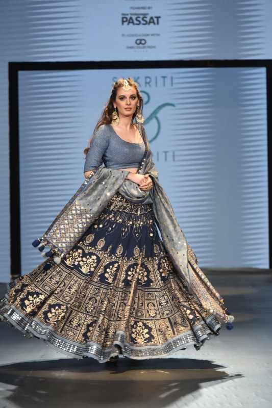 Evelyn Sharma showcase a creation of Designer Sukriti Aakriti during India Beach Fashion Week in Goa. Evelyn Sharma,actress Evelyn Sharma,Evelyn Sharma at India Beach Fashion Week,India Beach Fashion Week,India Beach Fashion Week 2017,India Beach Fashion Week finale