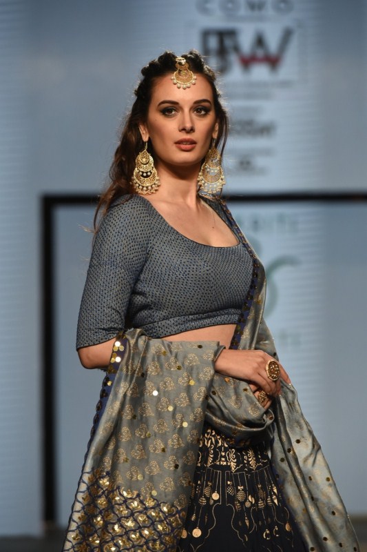 Actress Evelyn Sharma showcase a creation of Designer Sukriti Aakriti during India Beach Fashion Week in Goa. Evelyn Sharma,actress Evelyn Sharma,Evelyn Sharma at India Beach Fashion Week,India Beach Fashion Week,India Beach Fashion Week 2017,India Beach Fashion Week finale