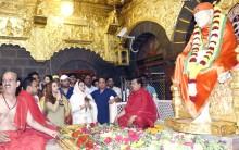 Kapil Sharma visited Shirdi Sai Baba Temple to seek blessing before the release of his upcoming film Firangi along with Ginni Chatrath and Director Rajiev Dhingra.