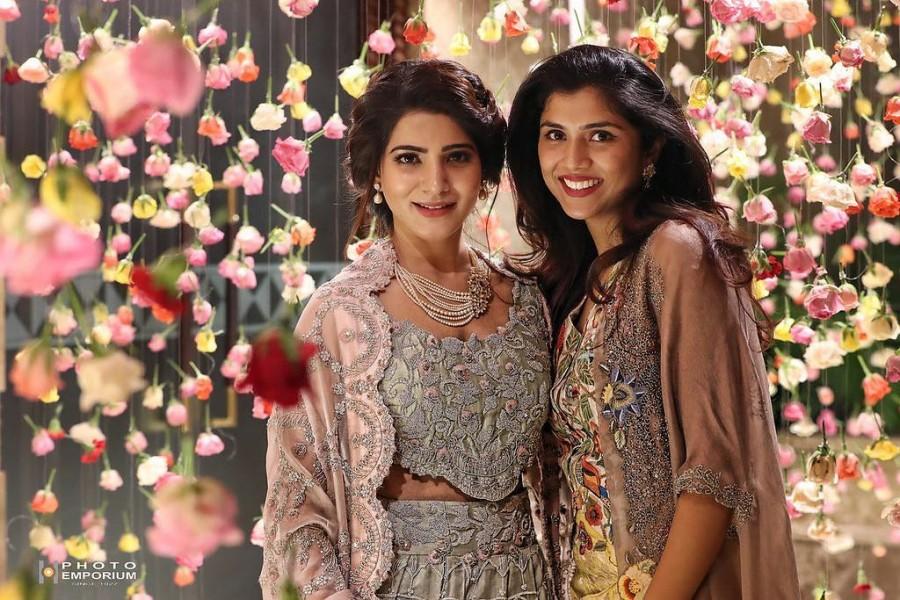 Samantha and Malavika. Naga Chaitanya,Samantha,Samantha Ruth Prabhu,Naga Chaitanya and Samantha,Naga Chaitanya and Samantha Wedding Reception,Naga Chaitanya and Samantha Reception,Naga Chaitanya Wedding Reception,Samantha Wedding Reception