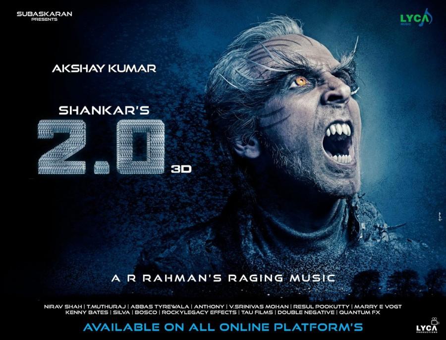 A new poster of Akshay from the upcoming 3D sci-fi entertainer was unveiled on Wednesday. The National-Award winner is seen sporting spikey teeth, golden-yellow eyes, white hair and long eyelashes and brows. Akshay will be essaying the prime antagonist in the film as an eccentric scientist named Richard, while Rajinikanth returns as scientist Vaseegaran. "2.0" also has Amy Jackson in a supporting role. A sequel to the 2010 Tamil blockbuster "Enthiran", the film "2.0" has been made on a lavish budget. The film is directed by S. Shankar and the music is by Oscar-winning composer A.R. Rahman. Akshay Kumar,akshay kumar 2.0,2.0 new poster,2.0 poster,Akshay Kumar look in 2.0,Akshay Kumar in 2.0,Rajinikanth