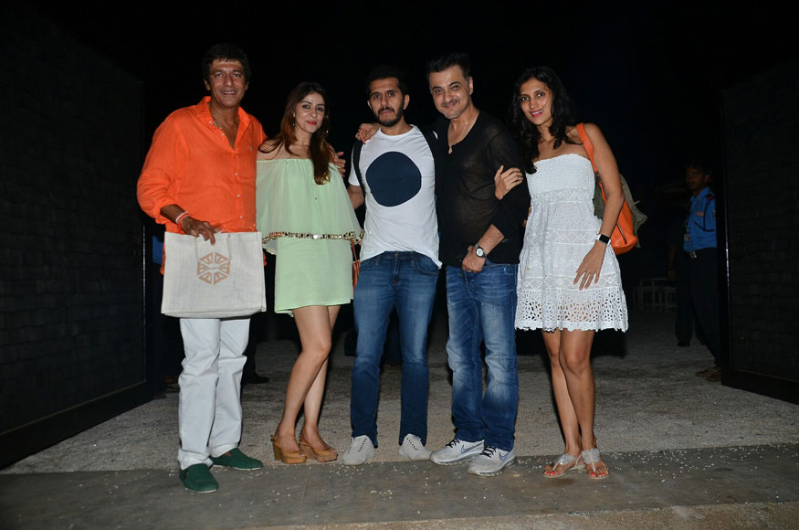Chunky Pandey, Bhavna Pandey, Ritesh Sidhwani, Sanjay Kapoor at Shah Rukh Khan's 52nd birthday celebration in Alibaug. Karan Johar,Sidharth Malhotra,Sanjay Kapoor,Shah Rukh Khan's 52nd birthday celebration,Shah Rukh Khan's birthday celebration,Shah Rukh Khan,Shah Rukh Khan birthday celebration,Celebs at Shah Rukh Khan birthday celebration,Shah Rukh Khan birthday