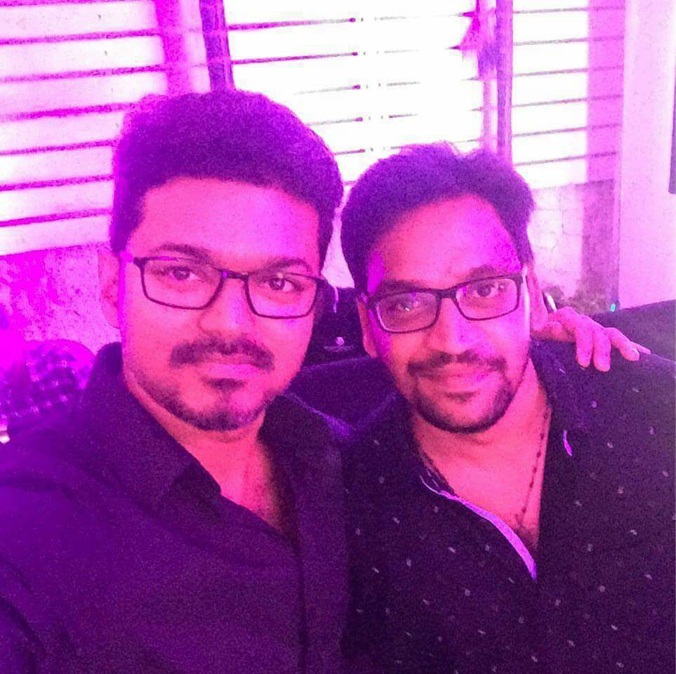 Vijay and Editor Ruben at Mersal success party. Vijay,actor Vijay,Ilayathalapathy Vijay,Mersal,Mersal success party,Vijay at Mersal success party,Mersal success party pics,Mersal success party images,Mersal success party stills,Mersal success party pictures,Mersal success party photos