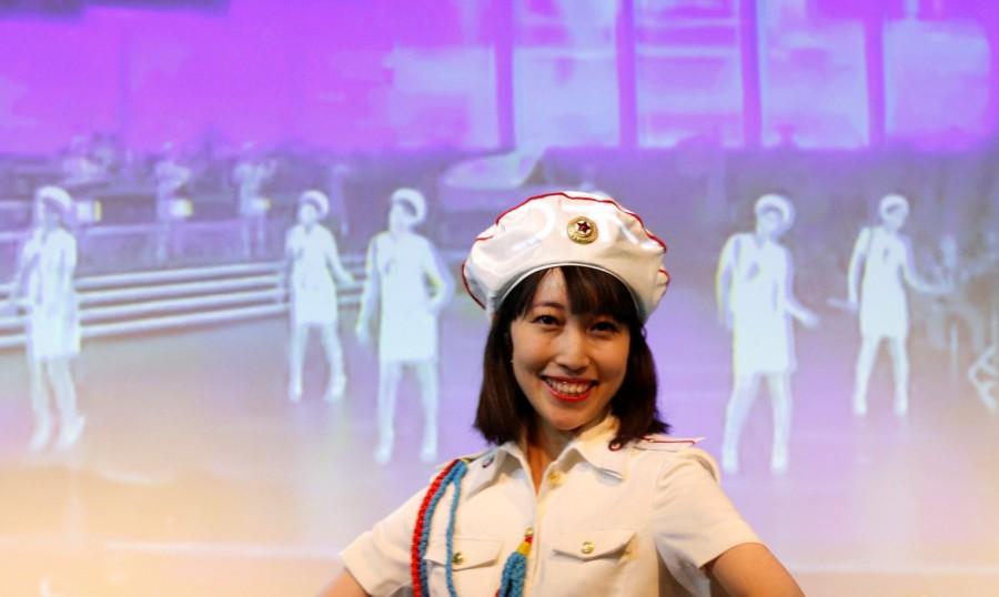 Chunhun duering a rehearsal of a Moranbong Band dance. North Korea fan club,North Korea,North Korea fan club in Tokyo