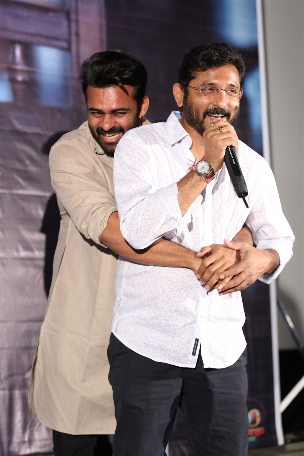 Sai Dharam Tej and BVS Ravi spotted at Jawaan Press Meet. Jawaan Press Meet,Jawaan,Sai Dharam Tej,Dil Raju,S Thaman,Jawaan Press Meet pics,Jawaan Press Meet images,Jawaan Press Meet stills,Jawaan Press Meet pictures,Jawaan Press Meet photos
