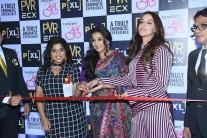 Actress Vidya Balan, Neha Dhupia, RJ Mallishka launch PVR P [XL] at Kurla, Mumbai.