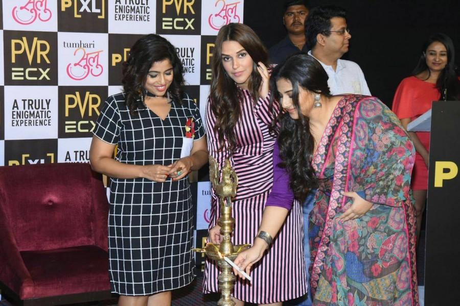 Vidya Balan,Neha Dhupia,RJ Mallishka,PVR P,PVR P at Kurla,PVR P in Mumbai