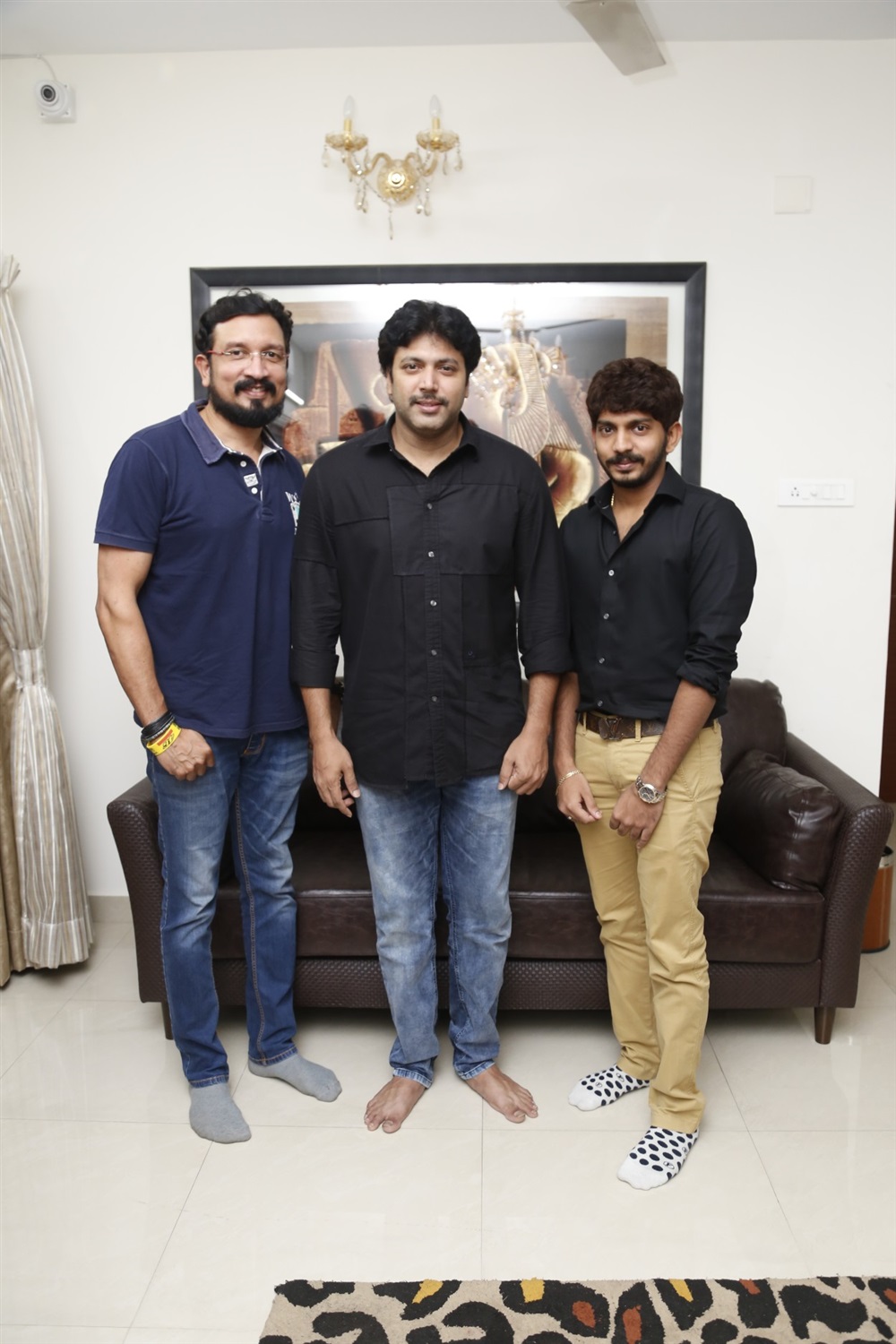 Sam D Raj, Jayam Ravi, Sam Jones at Yemaali movie teaser launch. Jayam Ravi. Sam Jones,Sam D Raj,VZ Durai,Yemaali Movie Teaser,Yemaali Teaser,Yemaali Teaser launch,Yemaali Teaser launch pics,Yemaali Teaser launch images,Yemaali Teaser launch stills,Yemaali Teaser launch pictures,Yemaali Teaser launch photos