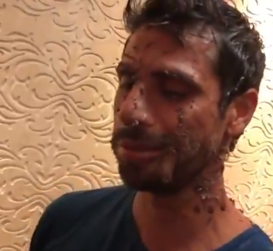 Ashish Nehra becomes latest 'cake-smash' victim in farewell party. Virat Kohli,Virender Sehwag,Ashish Nehra,Ashish Nehra farewell party,Ashish Nehra farewell,ashish nehra farewell pics,ashish nehra farewell images,ashish nehra farewell stills,ashish nehra farewell pictures,ashish nehra farewell photos