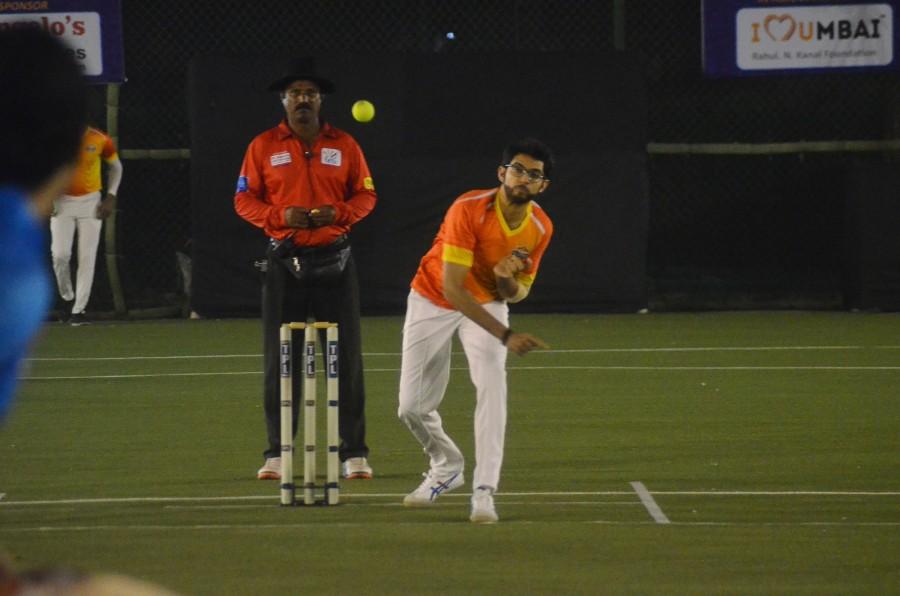 Aaditya Thackeray 1 at the Tony Premier League (TPL) exhibition match between Yuva Mumbai & Mumbai Heroes. Aaditya Thackeray,Sohail Khan,Aftaab Shivdasani,Jay Bhanushali,Naren Moriani,Daanish Hingora,Rahul Kanal,Aamir Ali,Rohit Roy,Yuva Mumbai & Mumbai Heroes