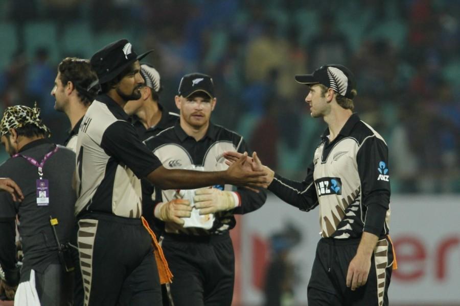 Fast bowler Trent Boult was the pick of the New Zealand bowlers with figures of 4/33. Chasing a stiff target, India suffered a big setback in the second over of their innings when Boult sent back openers Shikhar Dhawan and Rohit Sharma. Shreyas Iyer and Hardik Pandya also returning to the pavilion in quick succession, leaving the hosts struggling at 67/4 in the 10th over. India captain Virat Kohli and Mahendra Singh Dhoni tried to stem the rot with a 56-run partnership, but Mitchell Santner however, put an end to their chances when Kohli stepped out of his crease, only to hand an easy edge to New Zealand wicketkeeper Glenn Phillips. New Zealand beat India,New Zealand,New Zealand vs India,New Zealand beat India by 40 runs,Hardik Pandya,Virat Kohli,Martin Guptill,Axar Patel