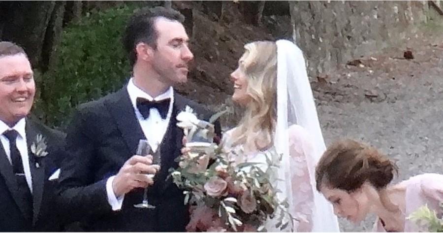 Verlander looked dapper in his black suit, adding a button up and a bow tie. The couple got engaged last year. Justin Verlander,kate upton justin verlander,kate upton and justin verlander marriage,Justin Verlander and Kate Upton wedding,Justin Verlander and Kate Upton wedding pics,Justin Verlander and Kate Upton wedding images,Justin Verlander and Kate Upton weddi