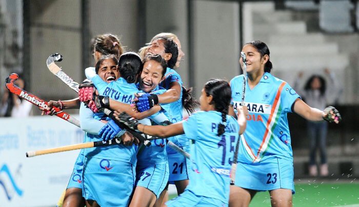 The final quarter was tense as China won a penalty corner through a successful video referral in the 47th minute. Tiantian Luo kept low as she improvised from the injection to find the right corner of the post, scoring a sensational equaliser for China. The following minutes saw both teams play at par with each other not allowing either of them to stay in control. With nine minutes left for the final hooter, India upped their attack desperately attempting to find a gap in the 15-yard mark but the Chinese defenders were resolute in not allowing any room for error. India beat China,Asia Cup hockey title,Indian wins Asia Cup hockey title,Asia Cup hockey,Asia Cup Hockey 2017