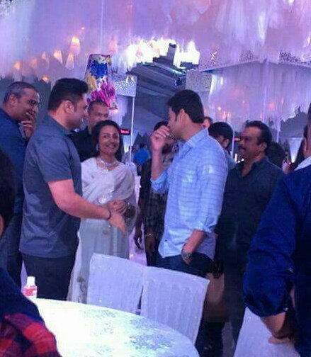Actor Mahesh Babu and Namrata Shirodkar at producer Dil Raju's grandson Aransh's 1st B'day function. Mahesh Babu and Namrata,Mahesh Babu and Namrata Shirodkar,Mahesh Babu,Namrata Shirodkar,Dil Raju,Dil Raju grandson,Dil Raju grandson birthday