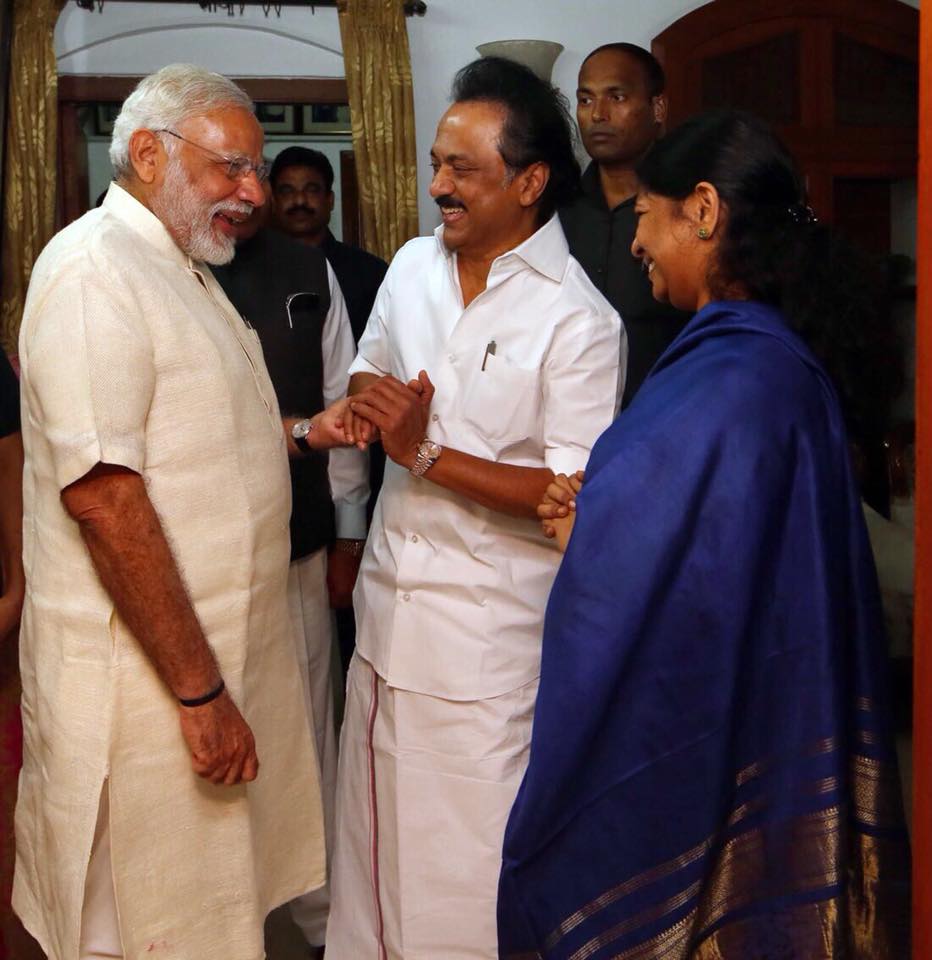 Stalin has been charging the Centre with running a proxy government in Tamil Nadu. He has also said that the BJP government led by Modi had not fulfilled the promises made during the 2014 Lok Sabha election. Narendra Modi,Narendra Modi meets Karunanidhi,Karunanidhi,DMK chief Karunanidhi,Narendra Modi meets MK Stalin,MK Stalin,Narendra Modi in Chennai