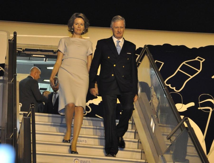 Belgium's King Phillipe and Queen Mathilda, accompanied by a large business and academic delegation, arrived here on Sunday evening on a week-long state visit to India. President Ram Nath Kovind will meet the royal couple on Tuesday after bilateral talks between King Phillipe and Prime Minister Narendra Modi. King Philippe and Queen Mathilde are being accompanied by six ministers and a high-powered business delegation comprising CEOs of nearly 90 Belgian companies and over a dozen chiefs of academic institutions. Belgian King Philippe,Phillipe and Mathilda,belgian royal family,Belgian royal couple,Queen Mathilda,Belgium King Phillipe