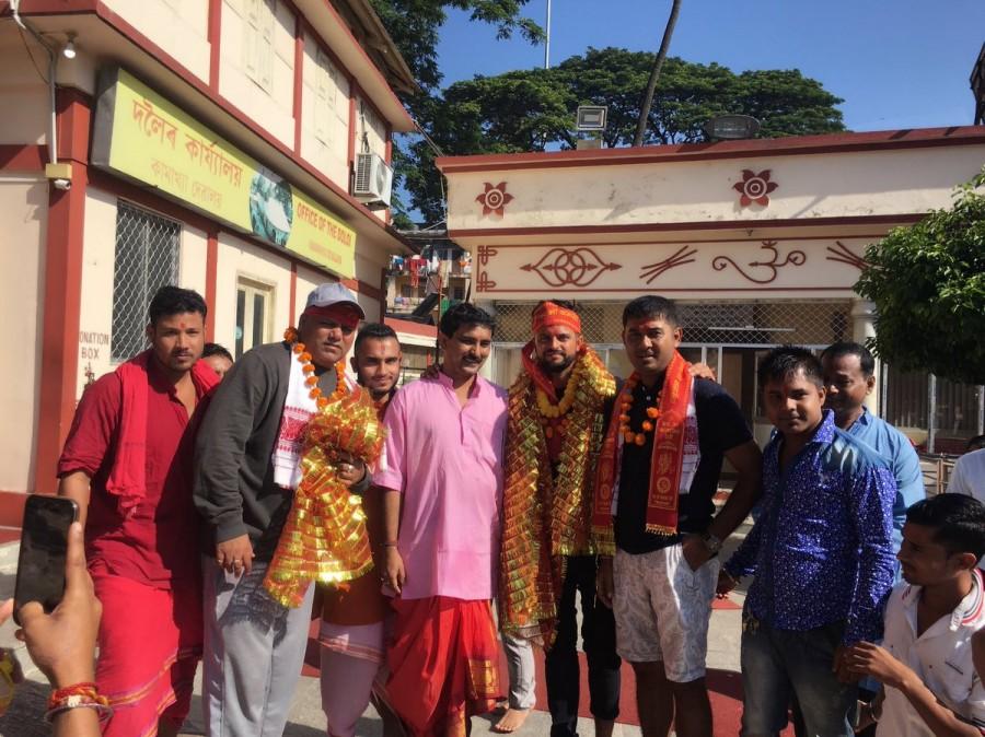 On his Twitter handle, Suresh Raina tweeted: Visited and did darshan at the Kamakhya Devi temple. Such a positive and vibrant place. Feeling blessed #Kamakhya. Kamakhya Devi temple,Suresh Raina,Suresh Raina visits Kamakhya Devi temple,Kamakhya Devi,Suresh Raina at Kamakhya Devi temple
