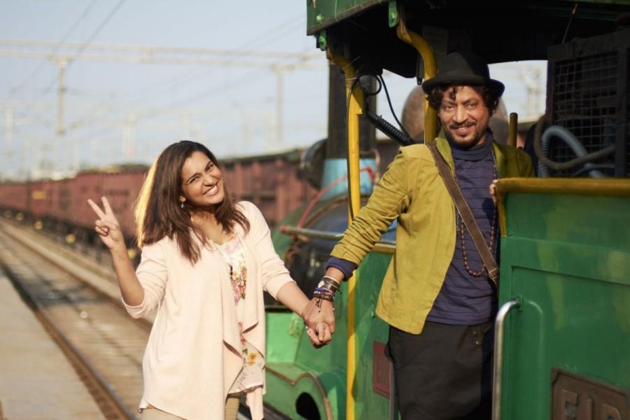 This quirky love story travels through the cities of Bikaner, Rishikesh, and Gangtok taking us on an unusual ride of romance. Team Qarib Qarib Singlle,Irrfan Khan,screening,Qarib Qarib Singlle special screening,Irrfan Khan and Parvathy