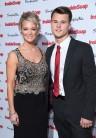 Gillian Taylforth and Harrison Taylforth-Knights attend the Inside Soap Awards at The Hippodrome on November 6, 2017 in London, England.