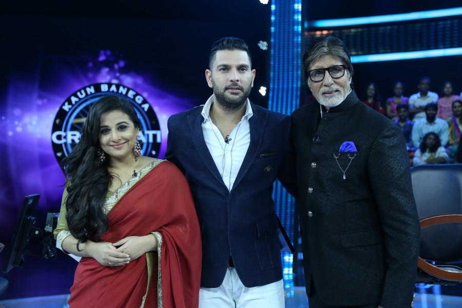 Yuvraj Singh, one of India's legendary cricketer and cancer survivor, will be seen spreading awareness about the disease and why it is important to take the right measures at the right time. Bollywood star Vidya Balan joined in to raise money from the famous game show to donate the prize money for people suffering from cancer. Vidya Balan and Yuvraj Singh,Vidya Balan,Yuvraj Singh,Kaun Banega Crorepati 9 finale,Kaun Banega Crorepati 9,Kaun Banega Crorepati 9 Grand Finale,Amitabh Bachchan