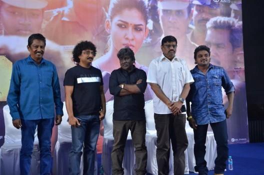 Tamil movie Aramm press meet held at Chennai. Director Gopi Nainar, E Ramadoss, Raja Rani Pandian, Cinematographer Om Prakash graced at the event.