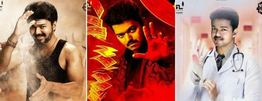 1) Vijay Multiple Role: Actor Vijay dons 3 different role, one as a Wrestler, Magician and another one as a Farmer. Expectations infinites up that how these 3 roles can be given equal space to show case their mass, romance and revenge in a span of 2Hrs and 45Mins. Adhirindhi movie review,Adhirindhi review,Vijay,Samantha,Kajal Aggarwal,Nithya Menen,Atlee,Ilayathalapathy Vijay,Thalapathy Vijay