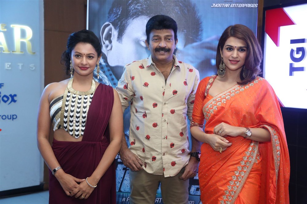 Rajasekhar, Pooja Kumar, Shraddha Das at PSV Garuda Vega success meet ...