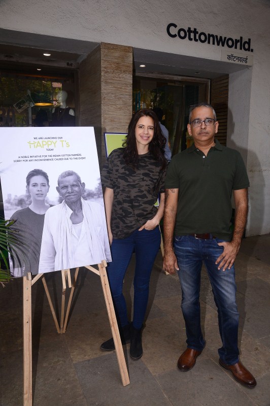 Happy T's from Cottonworld is a range of T-shirts made with 100% organically sourced cotton. Proceeds from sale of the Tee's will go to Indian farmers growing organic cotton in the Vidharbha region which has been plagued by suicides due to current agricultural practices. Kalki Koechlin,actress Kalki Koechlin,Lavin Lekhraj,Cottonworld's Happy T's- Good for you,Cottonworld's Happy Ts