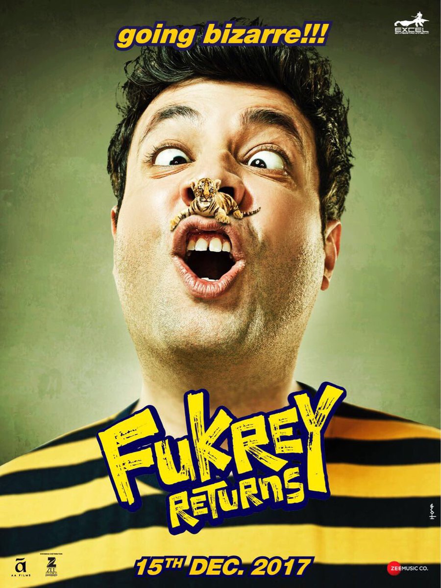 Going bizarre of Fukrey Returns. Richa Chadha,Pulkit Samrat,Ali Fazal,Manjot Singh,Fukrey Returns first look poster,Fukrey Returns first look,Fukrey Returns poster,Fukrey Returns movie poster