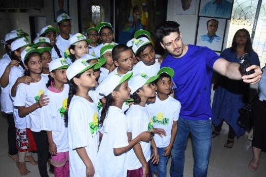 Sooraj Pancholi celebrated his birthday with Smile Foundation Kids on Thursday.