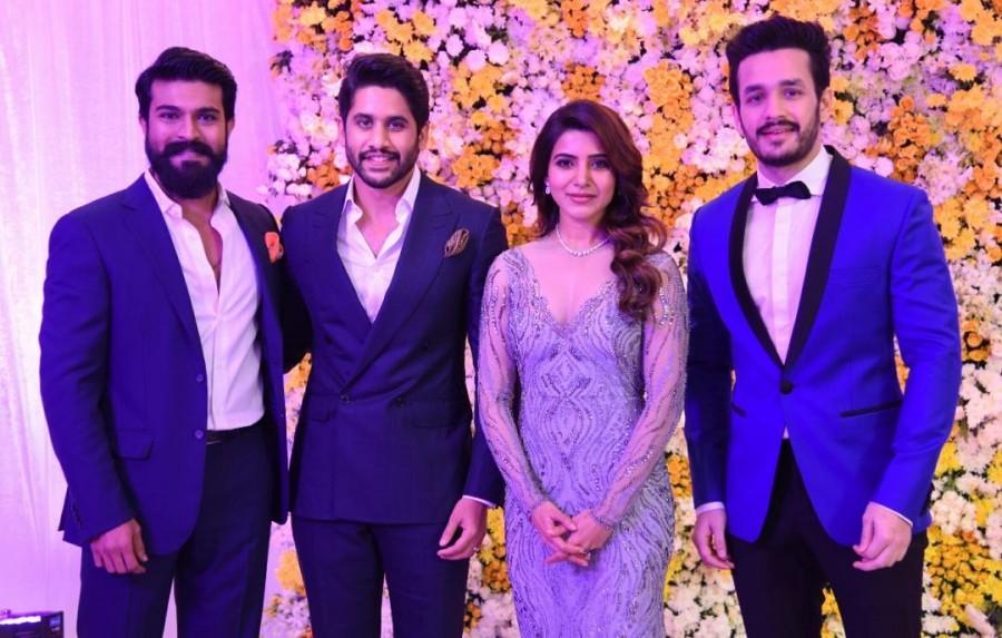 Ram Charan at Naga Chaitanya and Samantha Akkineni Wedding Reception. Chiranjeevi,Ram Charan,Allu Arjun,SS Rajamouli,Naga Chaitanya and Samantha Akkineni Wedding Reception,Naga Chaitanya,Samantha Akkineni Wedding Reception,Samantha Wedding Reception,Samantha Wedding Reception pics,Samantha Wedding Reception images,Samantha