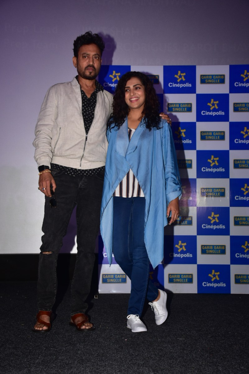 Presented by Zee Studios, 'Qarib Qarib Singlle' is A Jar Pictures production and is helmed by filmmaker Tanuja Chandra, the film is shot across real locations of Bikaner, Rishikesh and Gangtok. The film has released and is running successfully running in the theaters. Qarib Qarib Singlle,Irrfan Khan & Parvathy,Irrfan Khan,Parvathy
