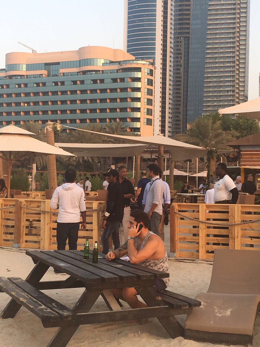 Actor Vijay, Atlee, GK Vishnu and Jagadish spotted Holidaying at Dubai. Mersal Success,Mersal Success in Dubai,Vijay in Dubai,Atlee,GK Vishnu,Jagadish,Ilayathalapathy Vijay,Vijay Mersal,Vijay at Mersal