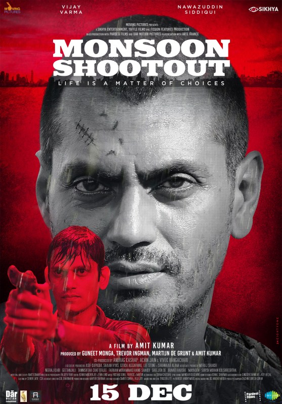 The makers have released the first poster and motion poster of the film where Nawaz looks like the perfect crime suspect in his new skinhead look and Vijay Verma can be seen aiming the gun at the suspect. Nawaz has always played grey characters with an edge and we have seen Vijay Verma play his roles with great passion and sincerity. Gangs of Wasseypur,Raman Raghav 2.0,Badlapur,Nawazuddin Siddiqui,Monsoon Shootout Poster,Monsoon Shootout