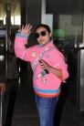 Rani Mukerji looks cute at Mumbai Airport.